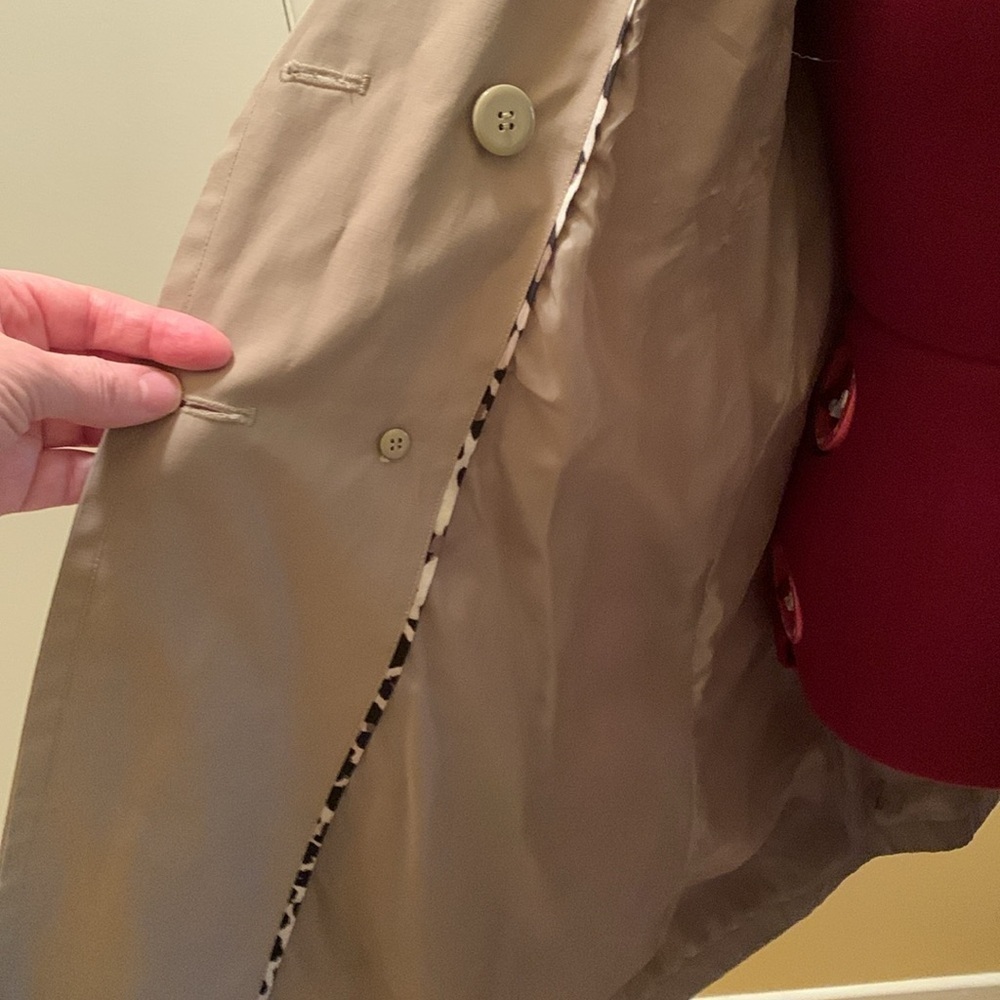Black Rivet Lightweight Belted Short Trench Coat feminine classic - Picture 11 of 15